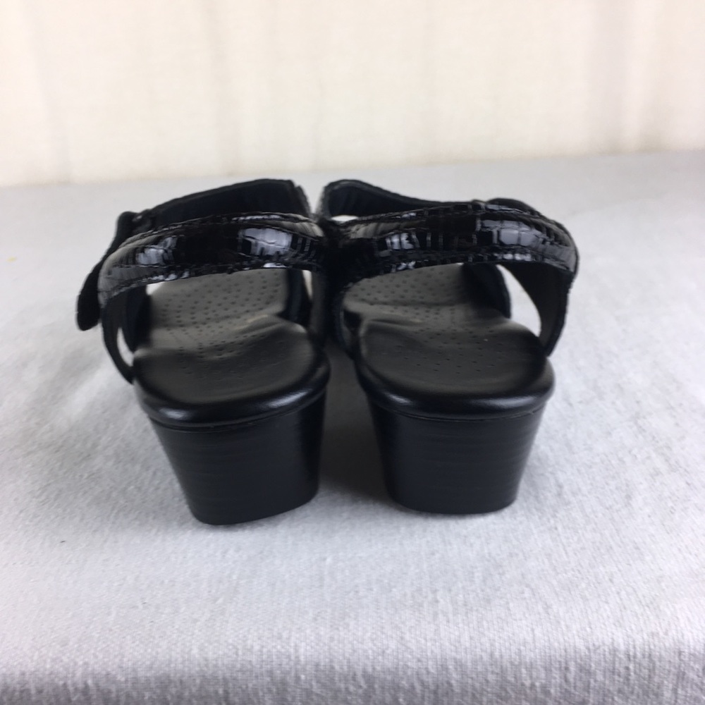 SAS WOMENS 9 Slim suntimer Sandals Black EUC - Picture 4 of 8